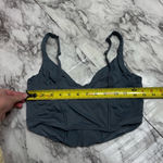 Gilly Hicks Hollister  Ruched Nylon Bustier grey gray corset style size medium Photo 3