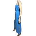 Juicy Couture  Vintage RARE Women’s Size S Blue Terry Strapless Maxi Long Dress Photo 3