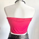 H&M Red Coquette Tube Top, Y2K, Romantic, Soft Girl, Indie, Vintage, Feminine, Small Photo 2