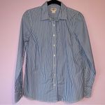 J.Crew Haberdashery Button Up Top Women S Pinstripe Preppy Office Academia Photo 1
