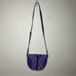 Vera Bradley  slim saddle bag quilted purple small‎ Photo 1