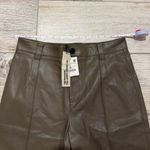 ZARA  Faux Leather Straight Leg Trousers Photo 1