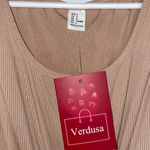 Beige Cutout Midi Dress Tan Photo 1