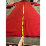 Neiman Marcus Cashmere Collection Turtleneck Sweater Dress Red Size Small Photo 7