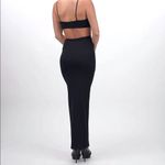 LAST ONE New Black Trendy Front Cut Out Spaghetti Strap Maxi Dress Size M Photo 5