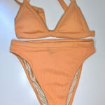 LA Hearts  Peach 2 Piece High Waisted Bottoms‎ Size XS Photo 0