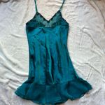 Victoria's Secret Vintage from the 90’s Victoria’s Secret teal turquoise and black Slip Dress Photo 4