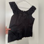 Hell Bunny  Black Ruffled Sleeveless Blouse Photo 1