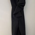 Keepsake Love Light Black Formal Wide Leg Ruffle Dot Jumpsuit Romper Size XS Photo 0