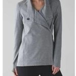 Lululemon Coast Wrap II Heathered Medium Grey Size 12 Normcore Quiet Luxury Photo 6