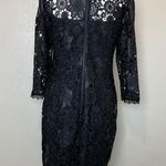 Nanette Lepore  Black Floral Lace Dress 6 NWT Photo 6