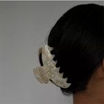 Y2K Aesthetic Marbel Geometric Acetate Hair Claw Photo 1