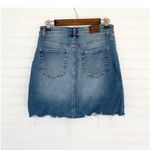 Maurice's medium wash distressed high rise denim jean skirt size 6 Photo 1