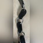 Black shoulder bag, large, studded front flap bow detail, embellished strap Photo 1