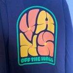 Vans  Off The Wall Black Hoodie Logo Sweatshirt Unisex Sz Sm Cotton Photo 4