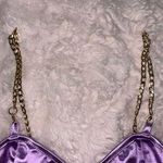 SheIn Purple Silky Cami Crop Top Photo 1