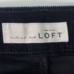 Loft Black Corduroy Pants Size 10 Black Skinny Ankle Corduroy Pants Photo 5