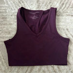 Threads 4 Thought ‼️ Sports Bra Tie Back Top Maroon Color Sustainable Size Small Photo 0