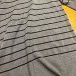 Fashion Avenue Gray Black Stripe V Neck Criss Cross Tunic Sweater Women's Large Photo 2