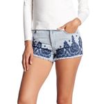 BLANK NYC Women’s Embroidered Wedge Shorts Photo 1
