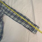 Ridgecut Womans Shirt Roll Tab Sleeve Toughwear Top Sz M Periwinkle Green Plaid Blue Photo 6