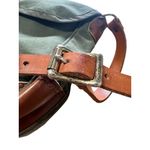 Vintage Duluth Green Canvas & Leather Pack Crossbody Shoulder Bag USA 15Wx12T‎ Photo 4