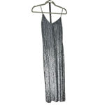 Retrofete Rebecca Grey Velvet Trimmed Sequined Chiffon Dress Silver Size XS Photo 1