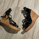 Vince Camuto platform wedge cork sandals black size 5.5 Photo 2
