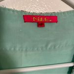 Nikka Silk Peplum Blouse Peacock Beaded Teal Green M Blue Size M Photo 8
