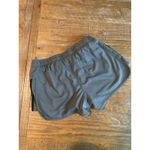 Adidas  Climalite Women Gray Athletic Shorts with 3 Stripes Large Running Workout Photo 4