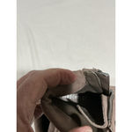 Madden Girl Womans Tan Faux Suede Side Zip Lace Up Bootie 6 M Block Heel Photo 5