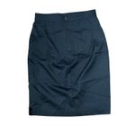 St. John Wool Straight Pencil Mini Office Black Skirt Stretch Zip Back Women 6 Photo 7