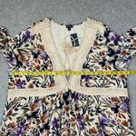 Torrid  Gauze Lace Up Skater Mini Dress Floral Ivory 3X Photo 7