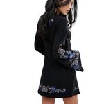 Free People Holiday Folk Mini Dress - Black - 6 Photo 8
