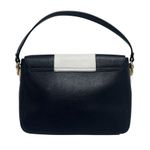 Ripani Italian Leather Handbag Purse Shoulder Bag Navy Blue white Nautical Photo 5