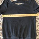 Free People Beach Happy Hour Mini Dress Black Blouson Ribbed Stretch Cutout S Photo 12
