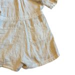 Mate the Label 100% Linen Shorts Romper Polo Collar Khaki Casual Size XS Women's Photo 9