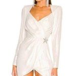 Revolve DUNDAS x Harlow Mini Dress in Metallic Ivory XS *No Brooch* Photo 0
