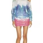 Retrofête Retrofete Yasmin Sequin Dress in Unicorn Dip Dye Off the Shoulder Size S/M? Photo 0