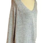 H & M basic blue v neck slouchy sweater Photo 0