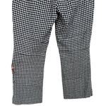 J.Crew Women's Hayden Kickout Crop Pants Gingham Stretch Linen Sz 4 Tall Preppy Photo 6