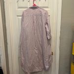 Chico's  XL 3 Linen‎ Striped Shirt Dress Button Down Embellished Casual Tunic Photo 5