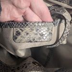 Michael Kors WTS Micheal Kors Milo Snake Embossed Leather/Suede Shoulder Bag Dark Sand Photo 8