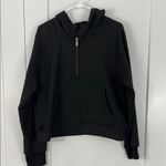 Amazon Laslulu XL Black Oversized Quarter-Zip Hoodie Sweatshirt with Pocket Photo 5