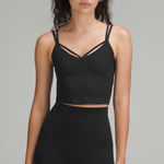 Lululemon  Align Strappy Ribbed Tank Top Black Photo 0