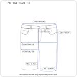 PZ1 Jeans Women Crop Denim 10 Blue Embroidered Five Design Pockets Distress Photo 2