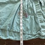 Free People  Mari Stylish Blue Button-Up floral boho shirt dress S Photo 10