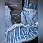 Disney  Peter Pan Tinker Bell Denim Ruffle Tinker Bell Embroidery Shorts Sz Large Photo 10