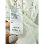 Bardot  Mariah Long Sleeve Swiss Dot & Lace Babydoll Dress Ivory Women's US 10/L Photo 4