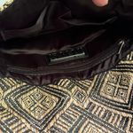 MMS Black Tan Tribal Vegan Leather Casual Clutch Purse Minimalist Sleek Classic Photo 4